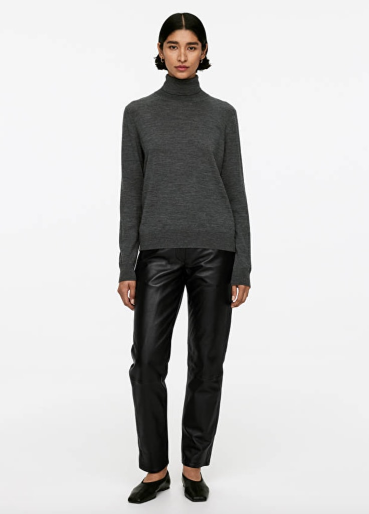 Arket leather trousers