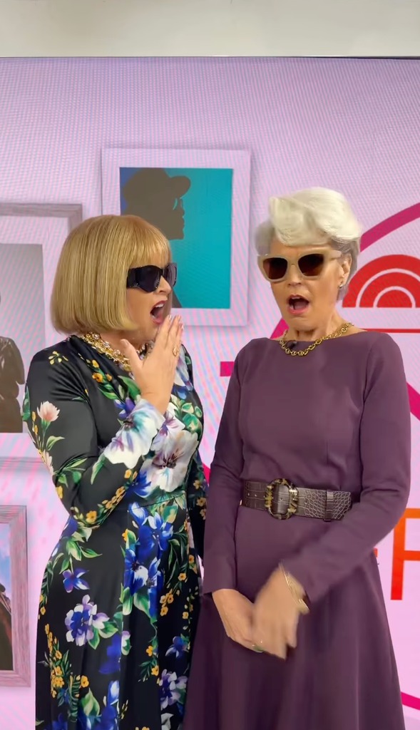 Jenna Bush Hager dressed up as Anna Wintour and Savannah Guthrie dressed up as Miranda Priestley