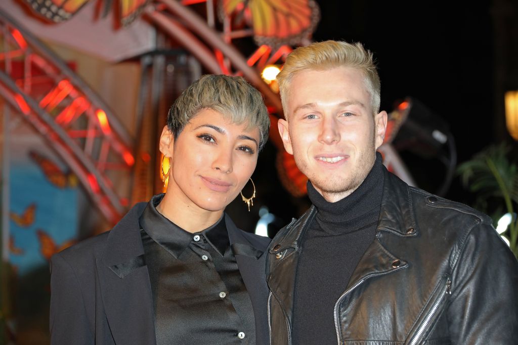 Karen Hauer and Jordan Wyn-Jones at the premiere of Cirque de Soleil