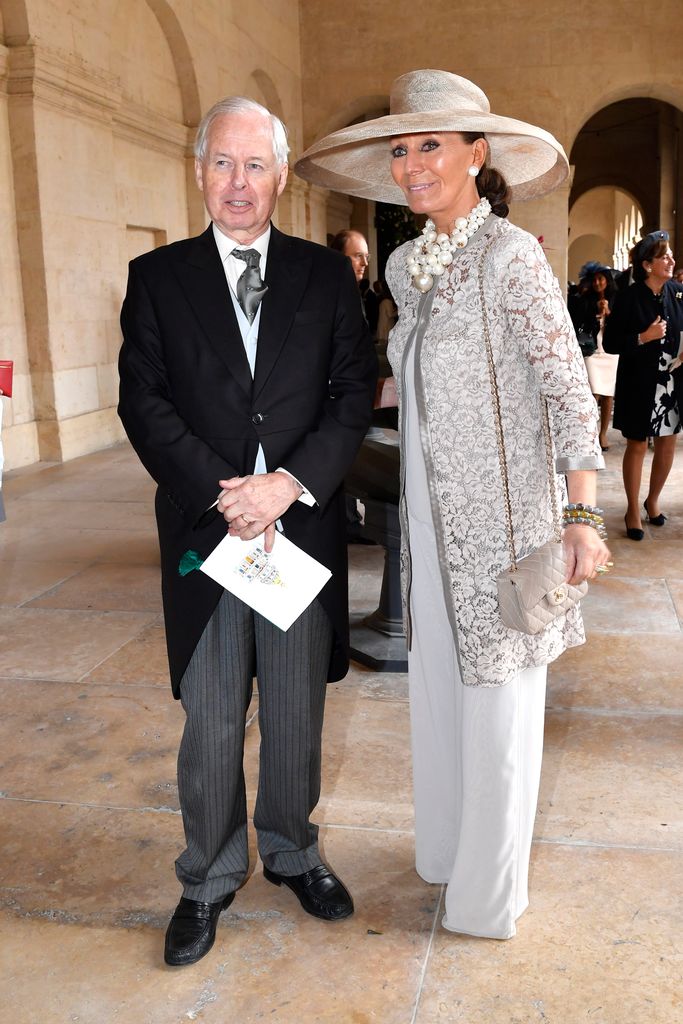 Prince Philipp standing with wife Princess Isabelle