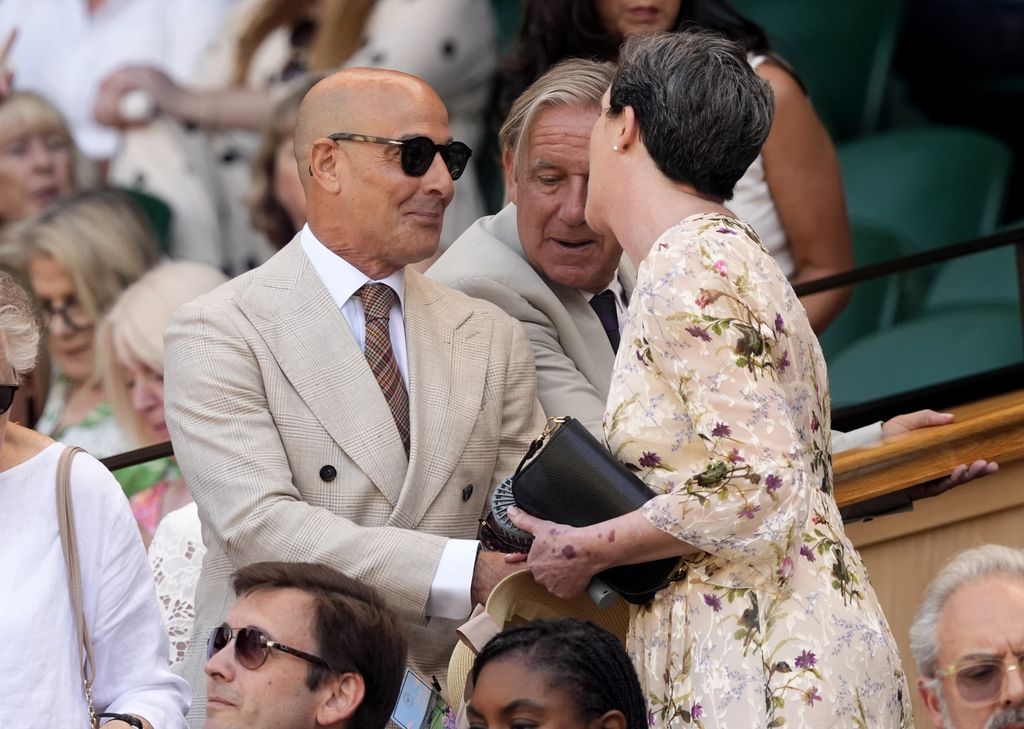 stanley tucci in wimbledon royal box