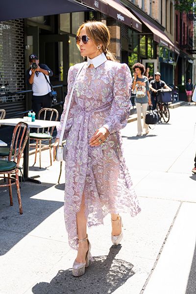 Jennifer Lopez Lilac Dress