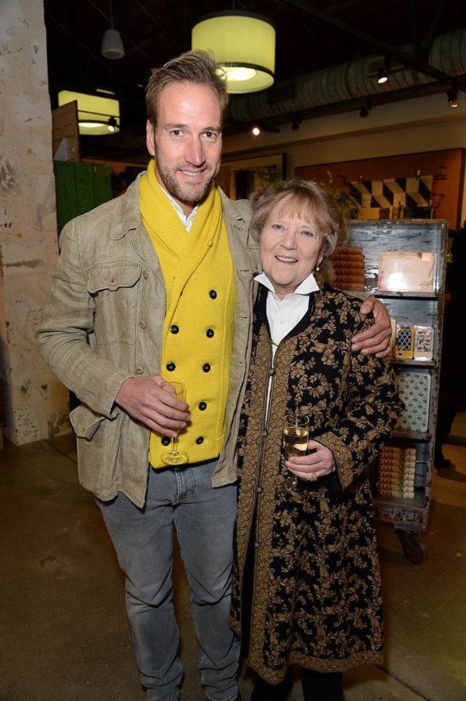 Ben Fogle with his mother, Julia Foster