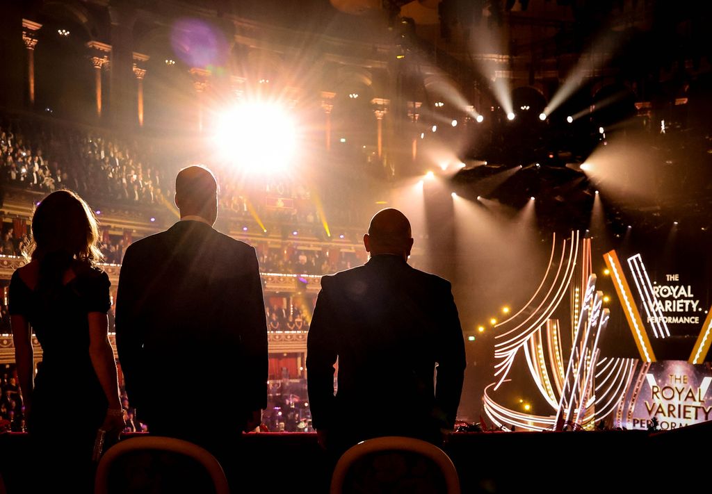 The Prince and Princess of Wales during the Royal Variety Performance at the Royal Albert Hall