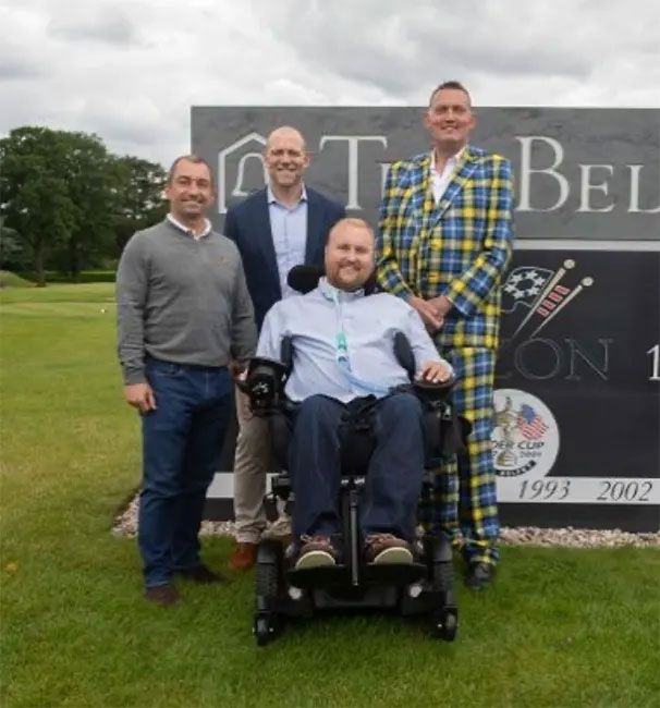 Mike Tindall with Doddie Weir