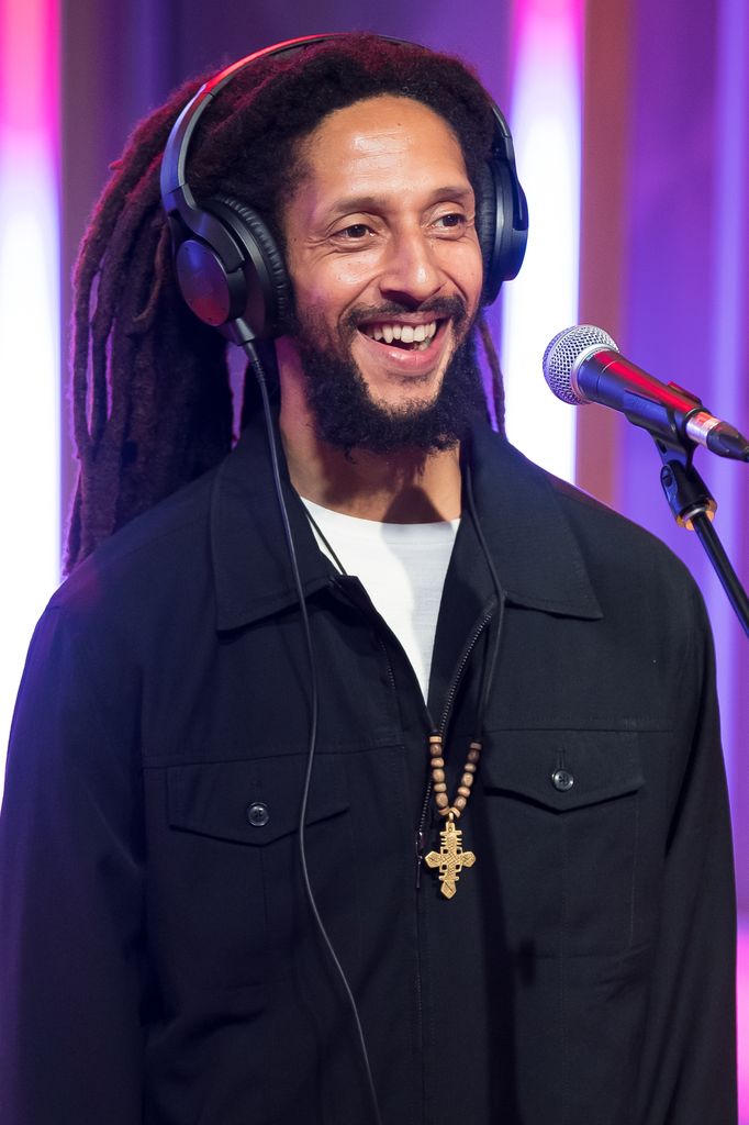 MIAMI BEACH, FLORIDA - JUNE 26:  Julian Marley visits SiriusXM Studios on June 26, 2023 in Miami Beach, Florida. (Photo by Jason Koerner/Getty Images)