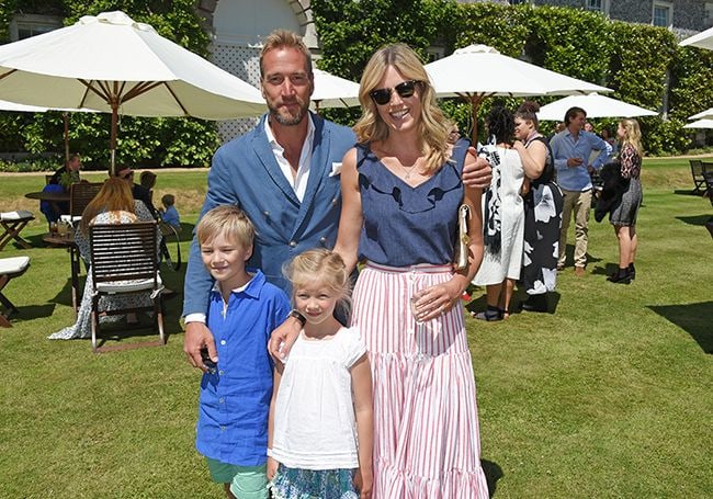 ben fogle and wife marina and children at cartier event