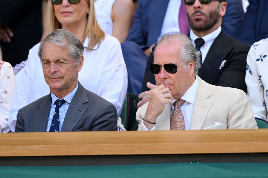 David Armstrong-Jones, 2nd Earl of Snowdon attend day twelve of the Wimbledon Tennis Championships