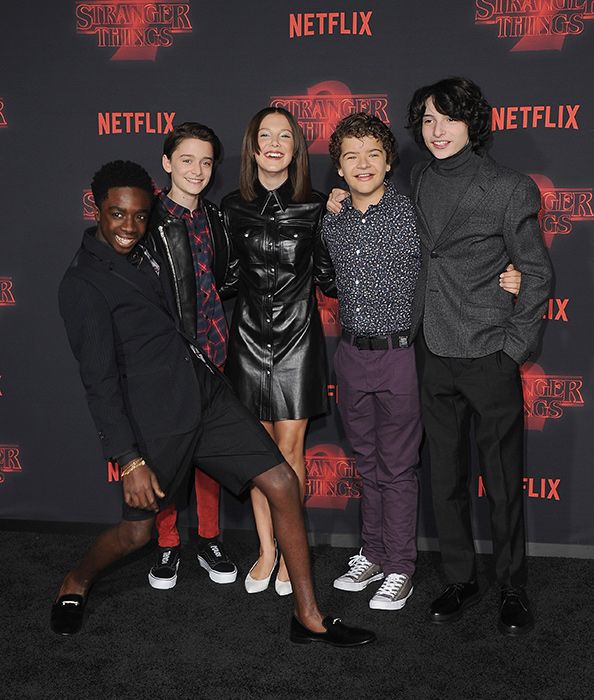 stranger things 2 cast at premiere in la