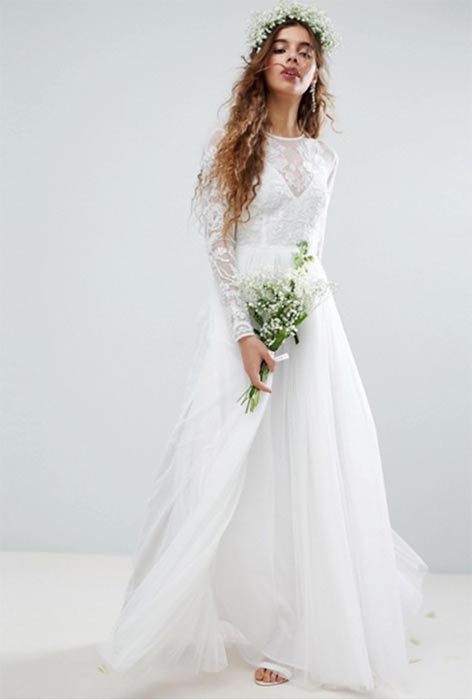 ASOS edition embroidered wedding dress