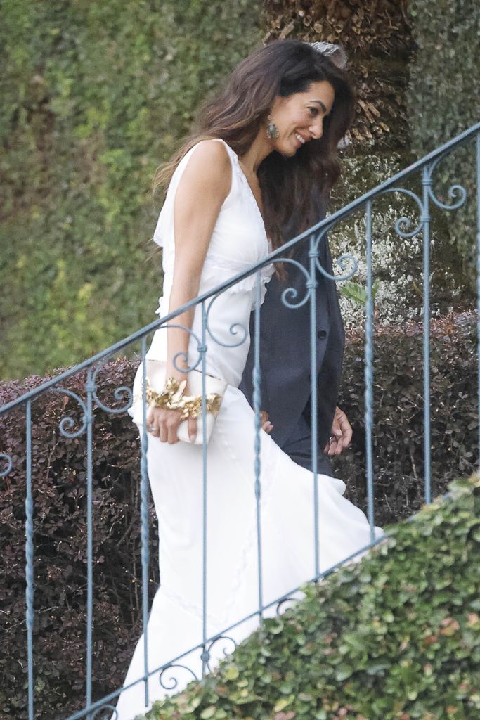 George and Amal Clooney heading for romantic dinner at Grand Hotel Tremezzo in Lake Como, Italy.
