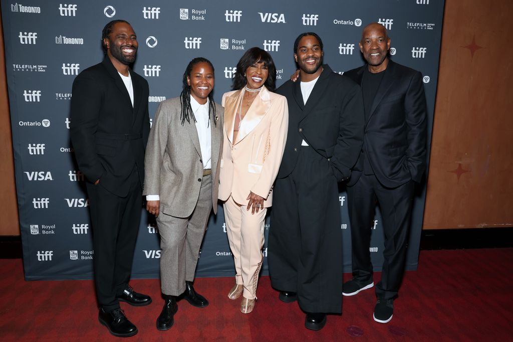 denzel washington and family at the piano lesson premiere toronto international film festival