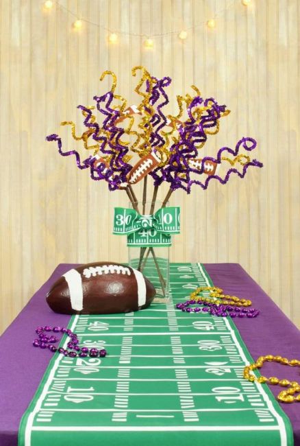 super bowl party essentials table runner