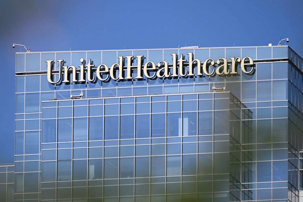 UnitedHealthcare (UHC) health insurance company signage is displayed on an office building in Phoenix, Arizona on July 19, 2023