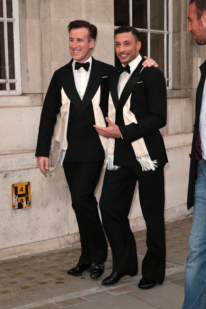 Anton Du Beke and Giovanni Pernice walking together