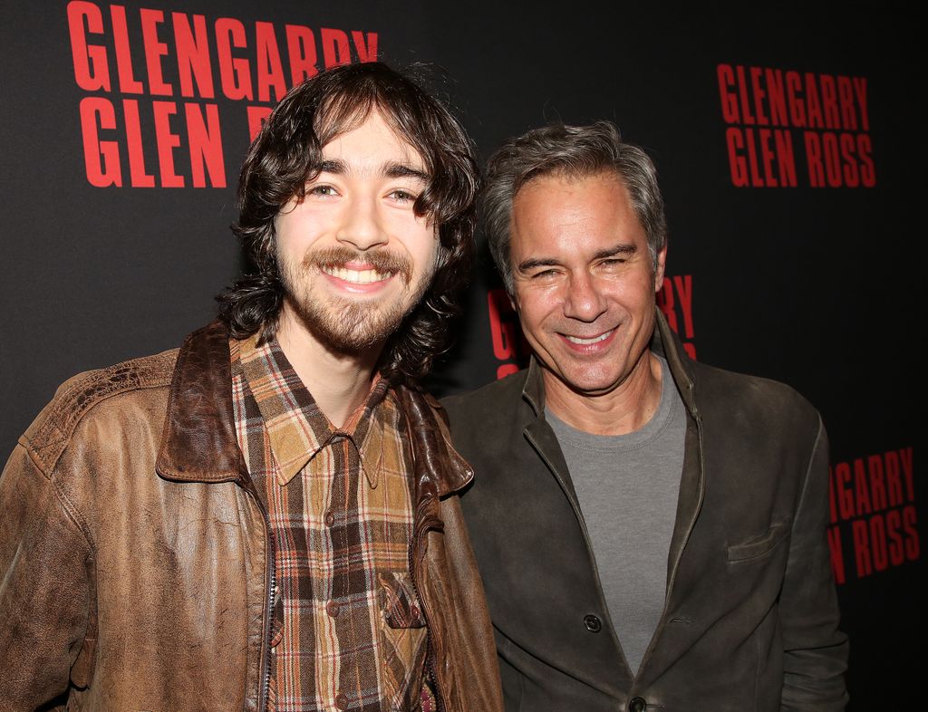 NEW YORK, NEW YORK - MARCH 31: Finnigan McCormack and Eric McCormack pose at the opening night of David Mamet's "Glengarry Glen Ross" at The Palace Theatre on March 31, 2025 in New York City. (Photo by Bruce Glikas/WireImage)