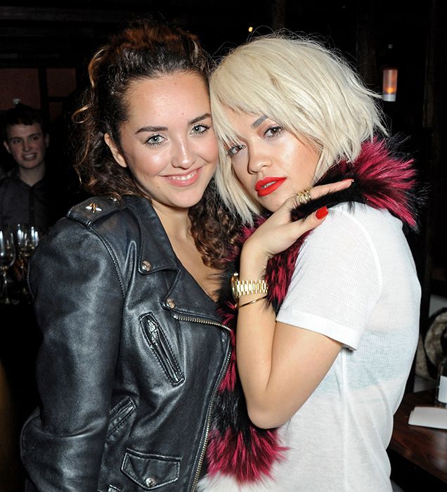 Rita Ora pictured with her sister Elena