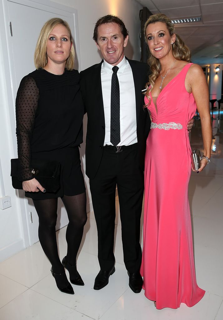 Zara Phillips, AP McCoy and Chanelle McCoy at the "Being AP" UK Gala Screening on 23 November 2015