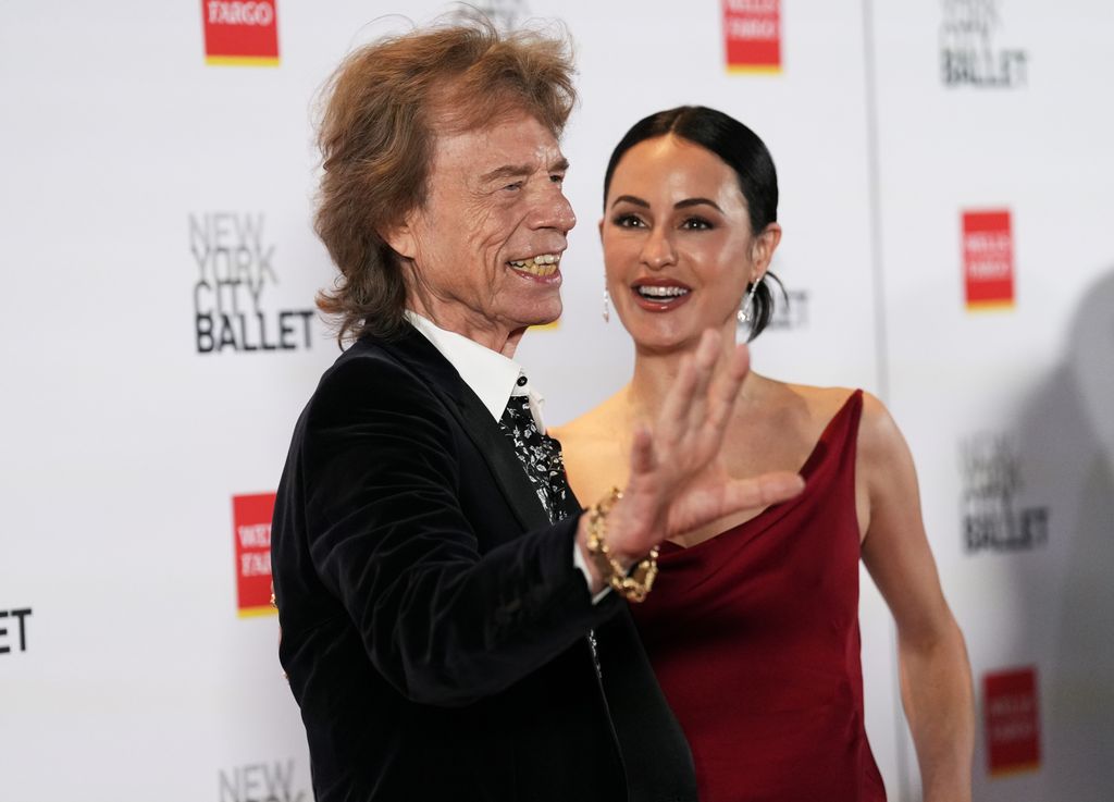 mick jagger melanie hamrick red carpet