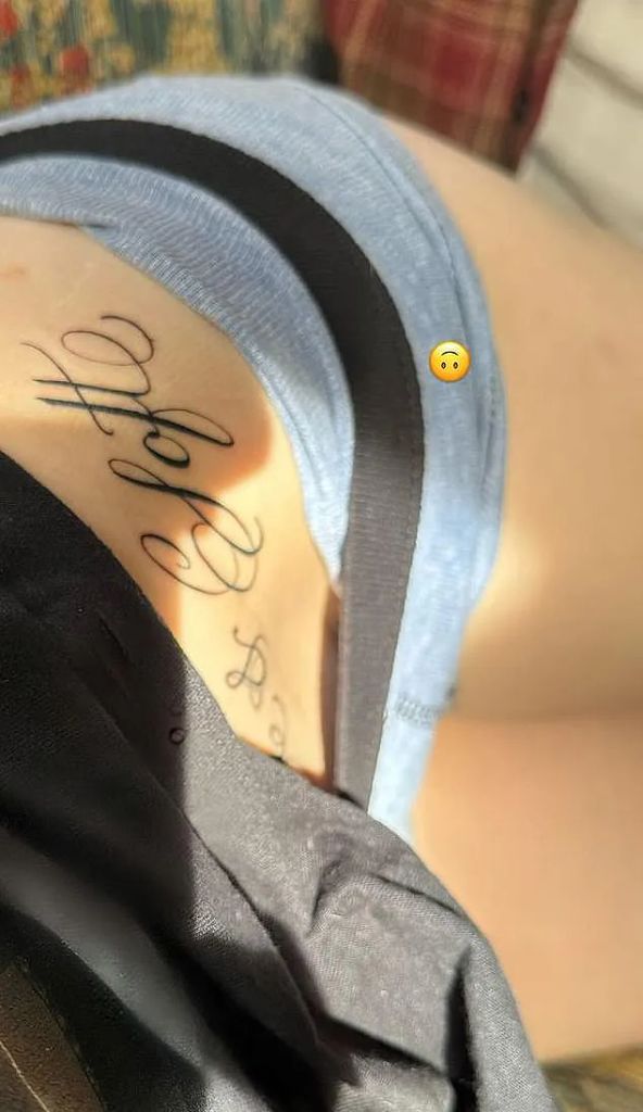 Billie Eilish debuts her "soft" hip tattoo