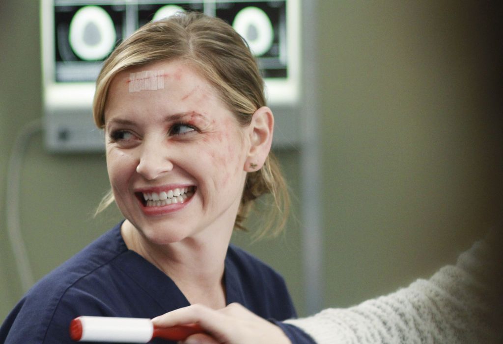 Jessica Capshaw in a 2011 scene from Grey's Anatomy 