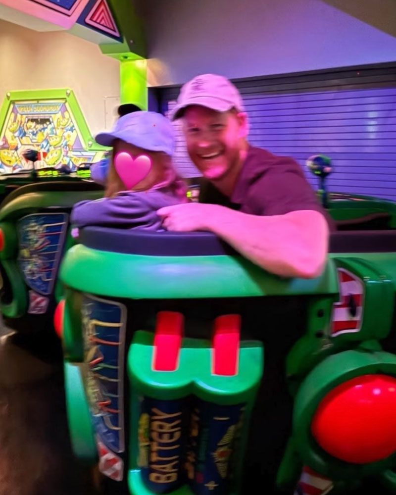Prince Harry with his daughter, Princess Lilibet at Disneyland