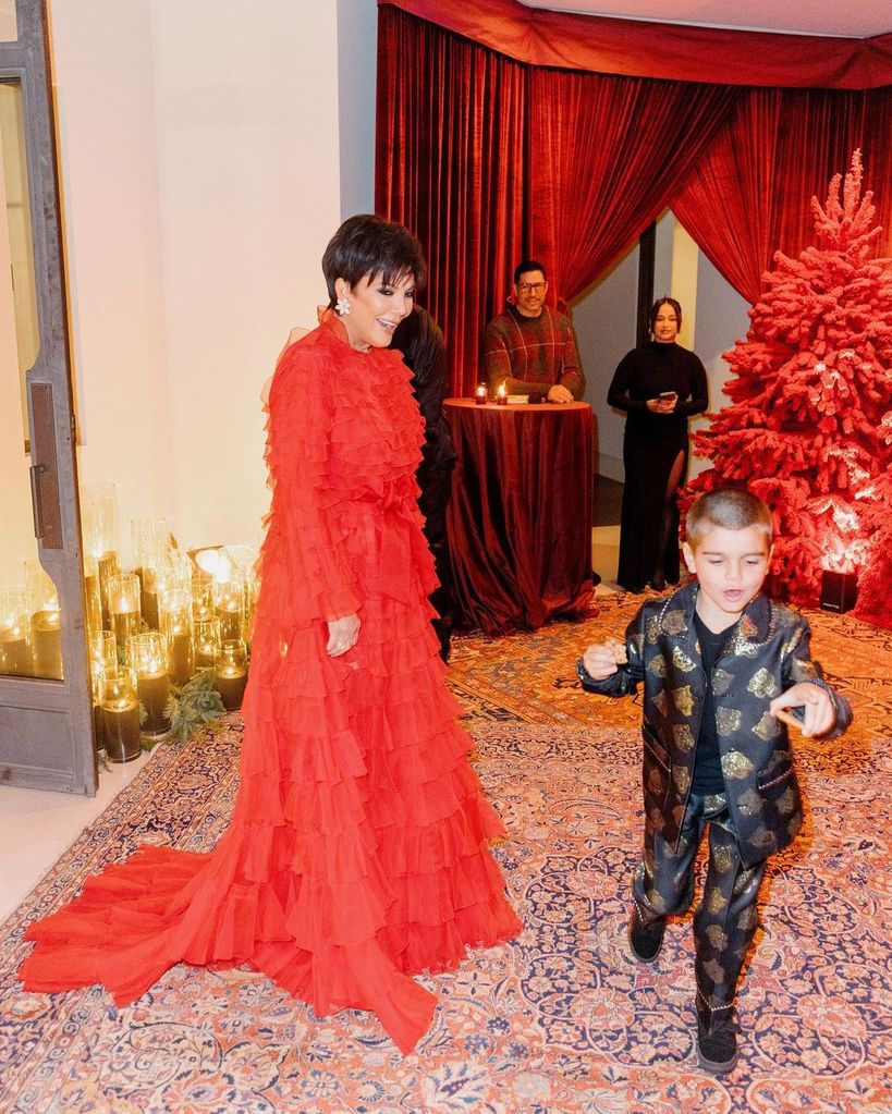 Kris Jenner with grandson Reign