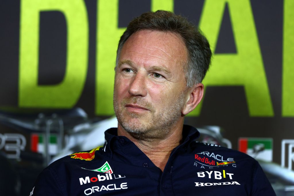 christian horner at drivers press conference 