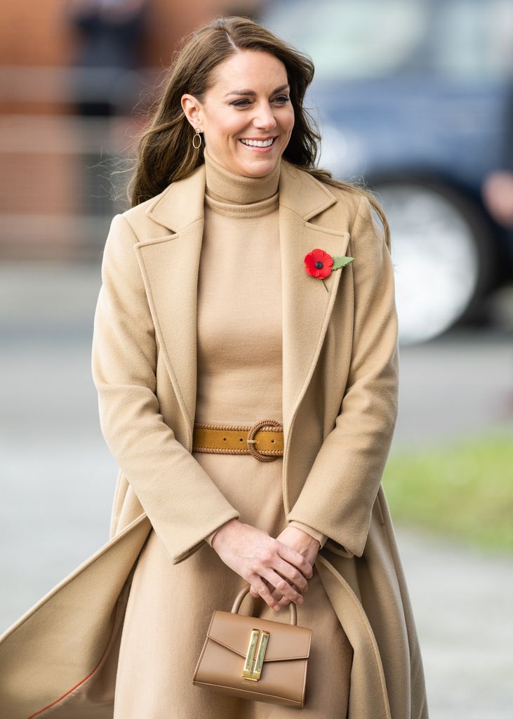 The Princess of Wales carrying DeMellier for a visit to The Street, a community hub that hosts local organisations to grow and develop their service, during their official visit to Scarborough on November 03, 2022 in Scarborough, England.