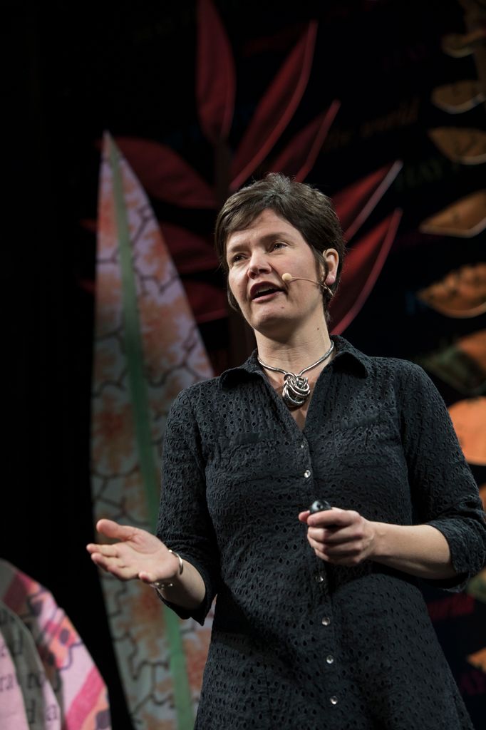 Kate Raworth delivering a talk