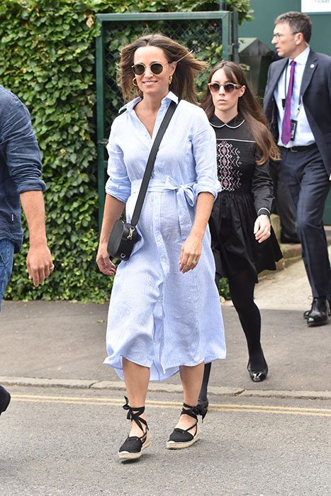 Pippa Middleton shirt dress wimbledon