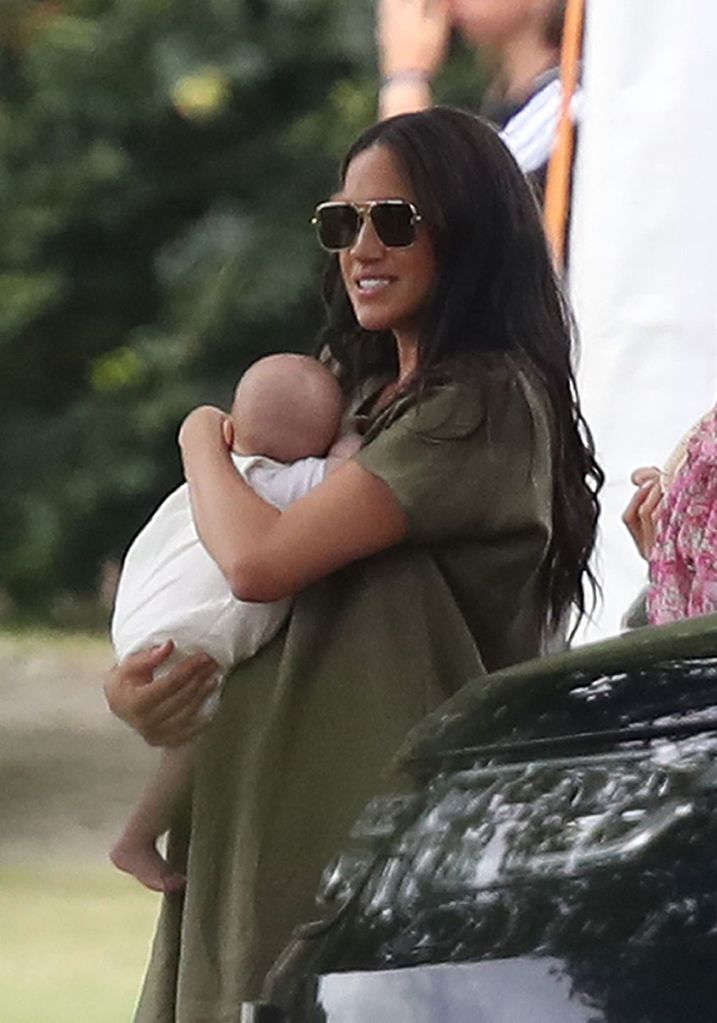 meghan markle dress archie polo