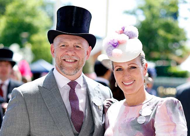 Zara and Mike Tindall at the races