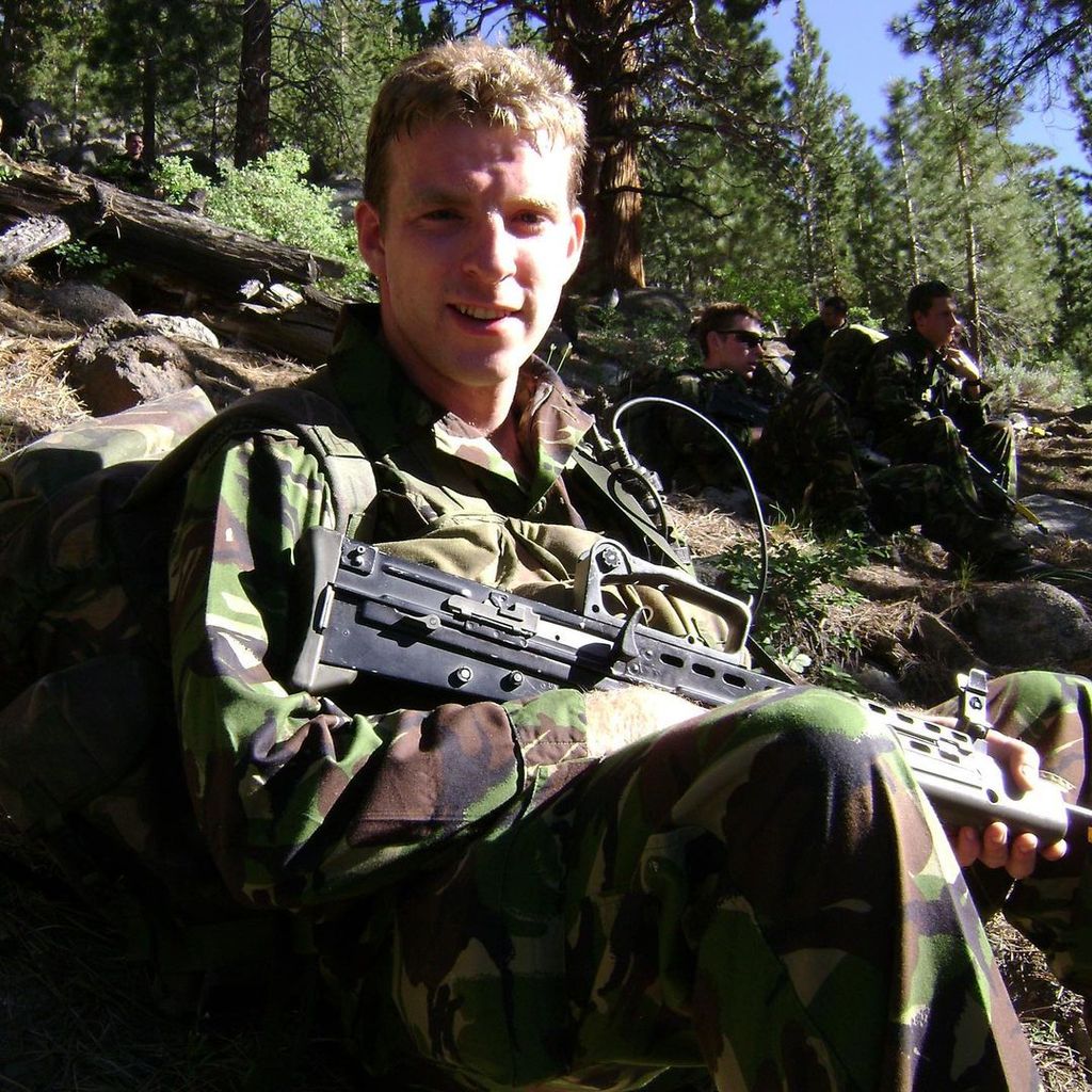 JJ Chalmers served in the Royal Marines