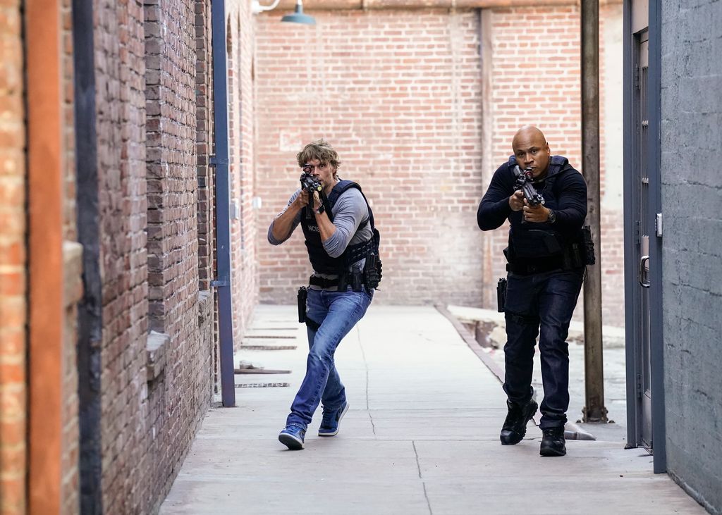 Eric Christian Olsen and LL Cool J on NCIS: Los Angeles