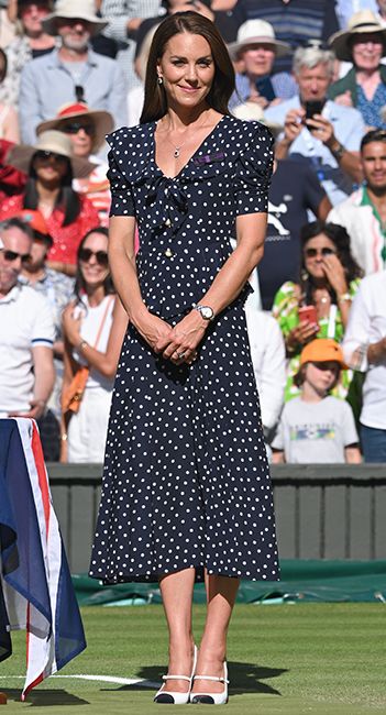 kate middleton attends Wimbledon in 2022