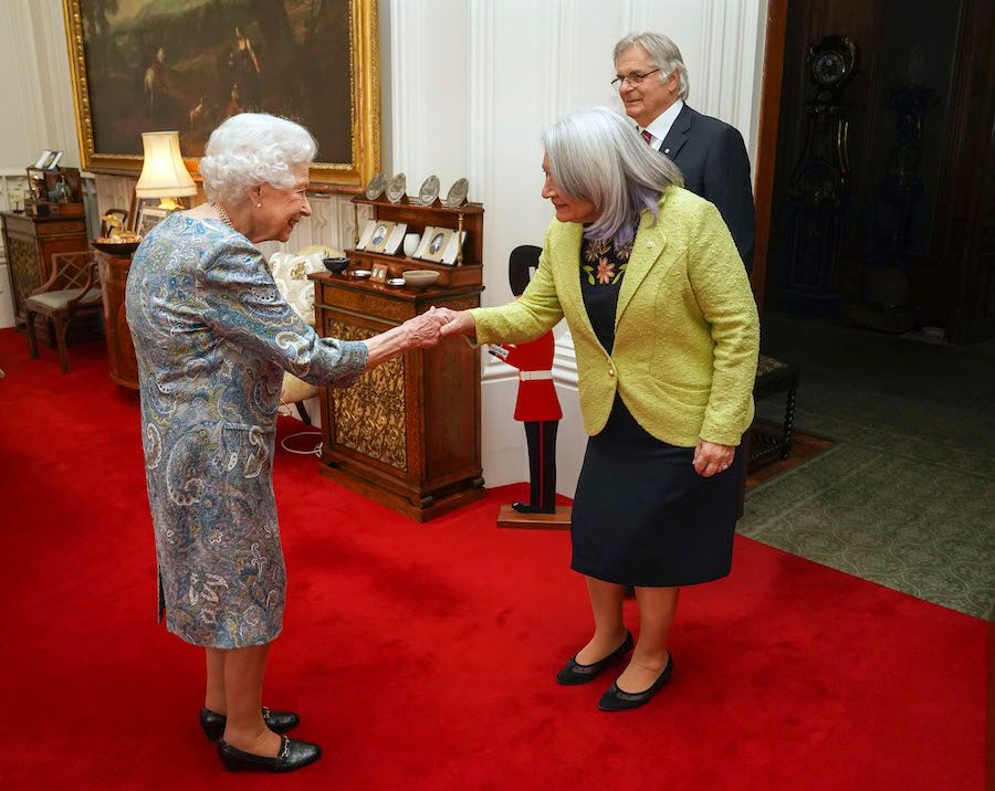 Queen Elizabeth II and Governor General Mary Simon