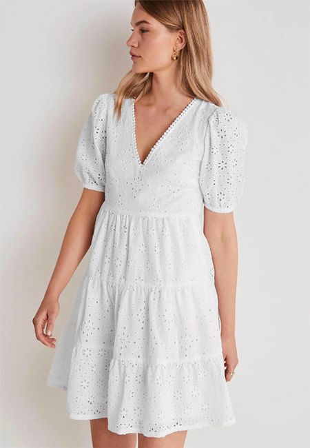 boden mini white dress