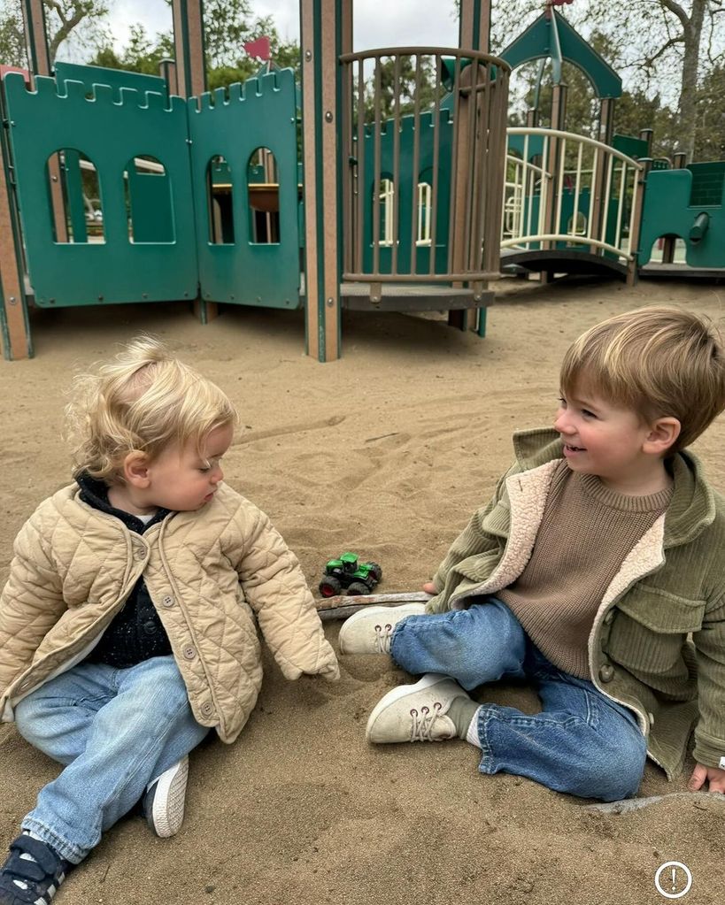 Gus and Ozzy at the park