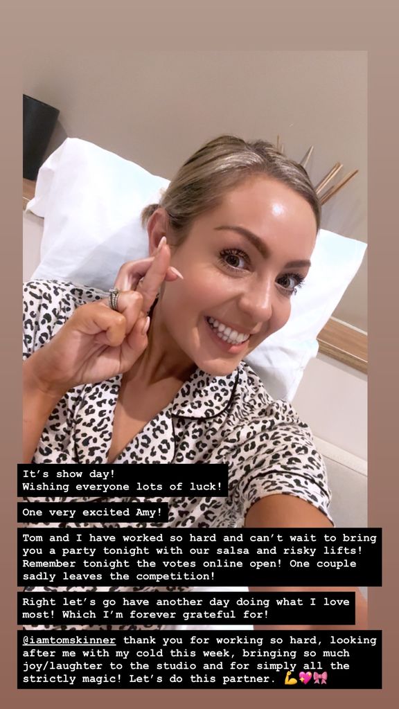 Amy Down INstagram story