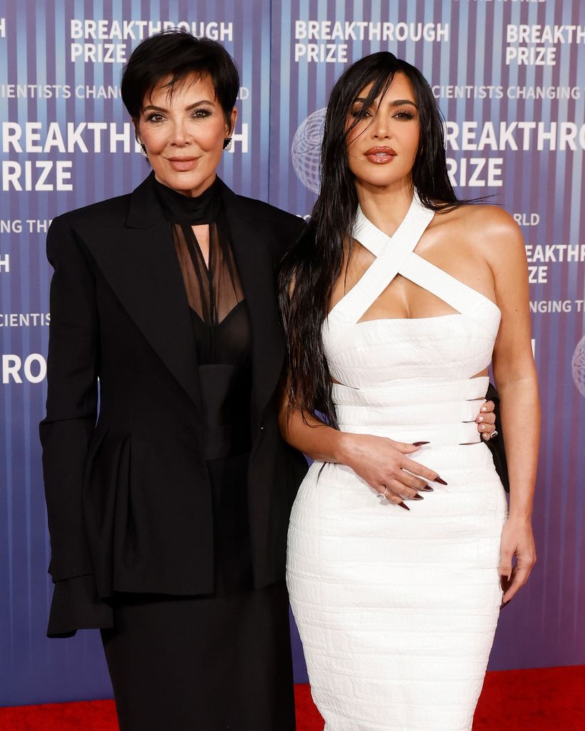 kim kardashian and kris jenner on red carpet