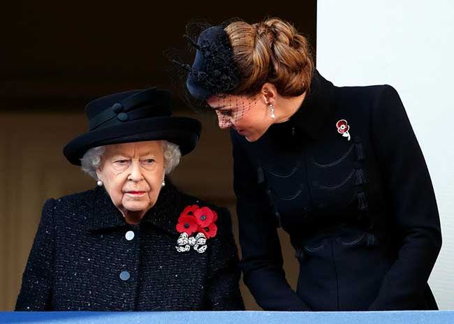 Princess Kate with the late Queen