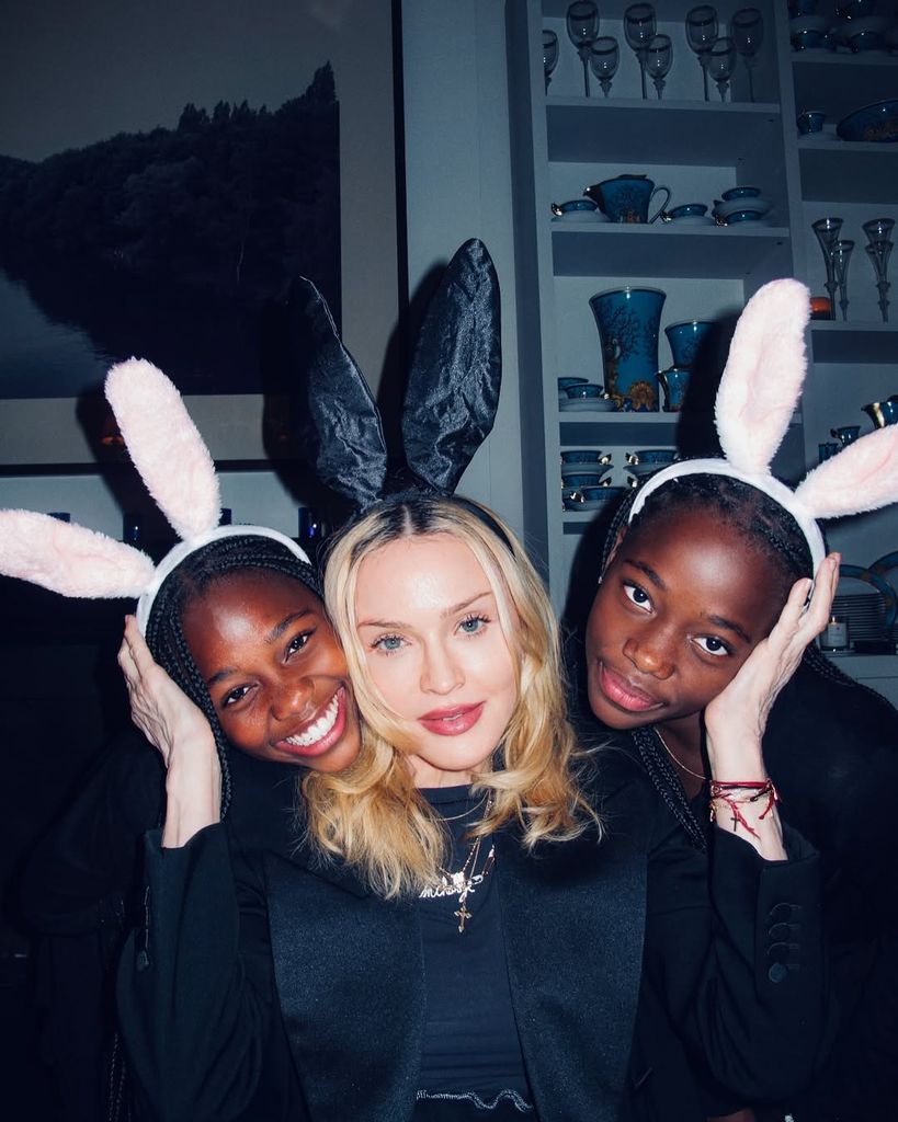 Photo shared by Madonna on Instagram of her twin daughters