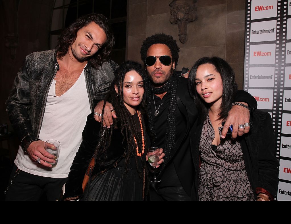 Jason Momoa, Lisa Bonet, Lenny Kravitz and Zoe Kravitz  at Entertainment Weekly's Party to  Celebrate the Best Director Oscar Nominees held at Chateau Marmont on February 25, 2010 in Los Angeles, California