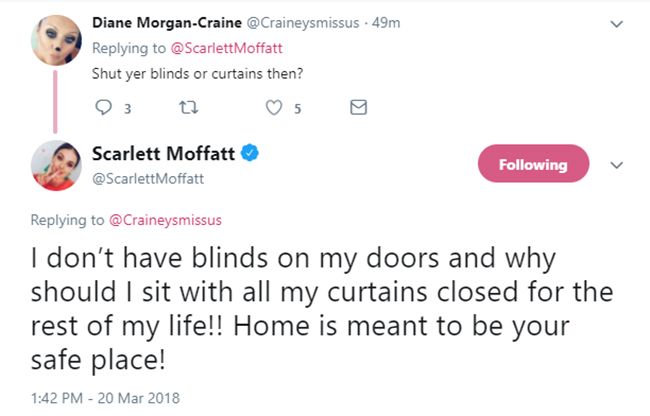 scarlett moffatt paps twitter
