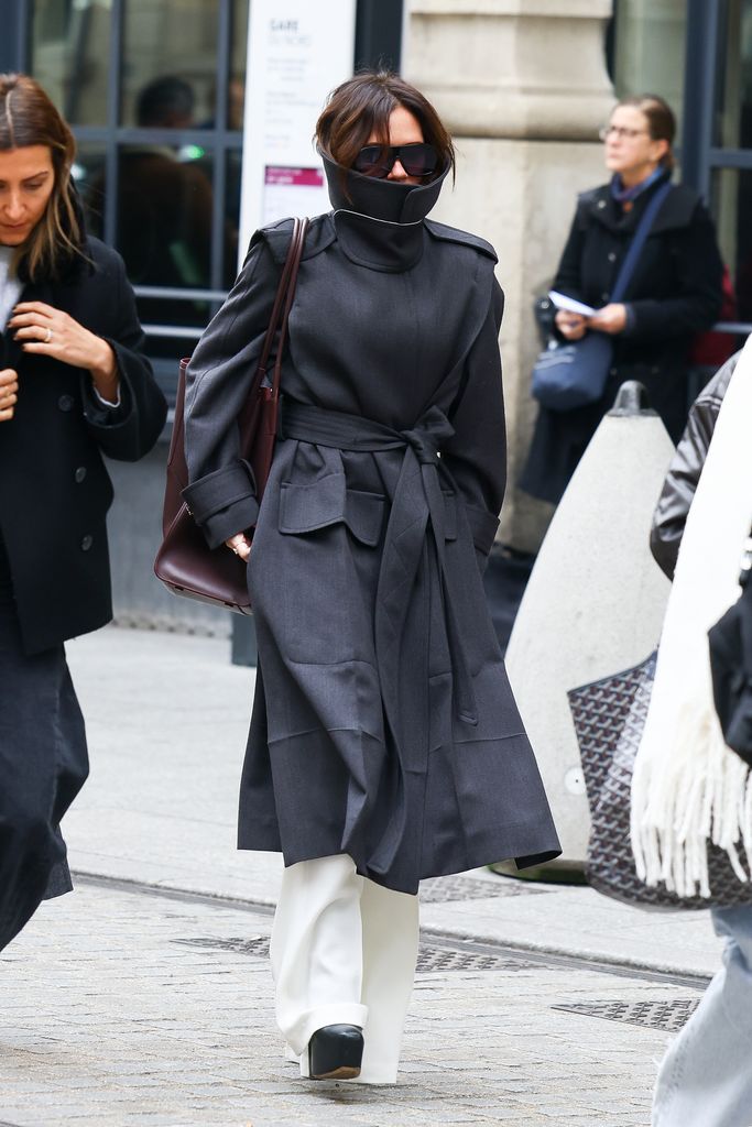 Victoria Beckham is seen on November 13, 2024 in Paris, France. (Photo by Marc Piasecki/GC Images)