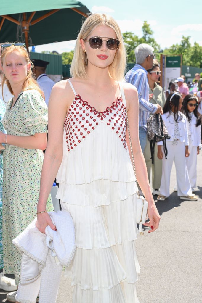 Lucy Boynton attends day eleven of Wimbledon