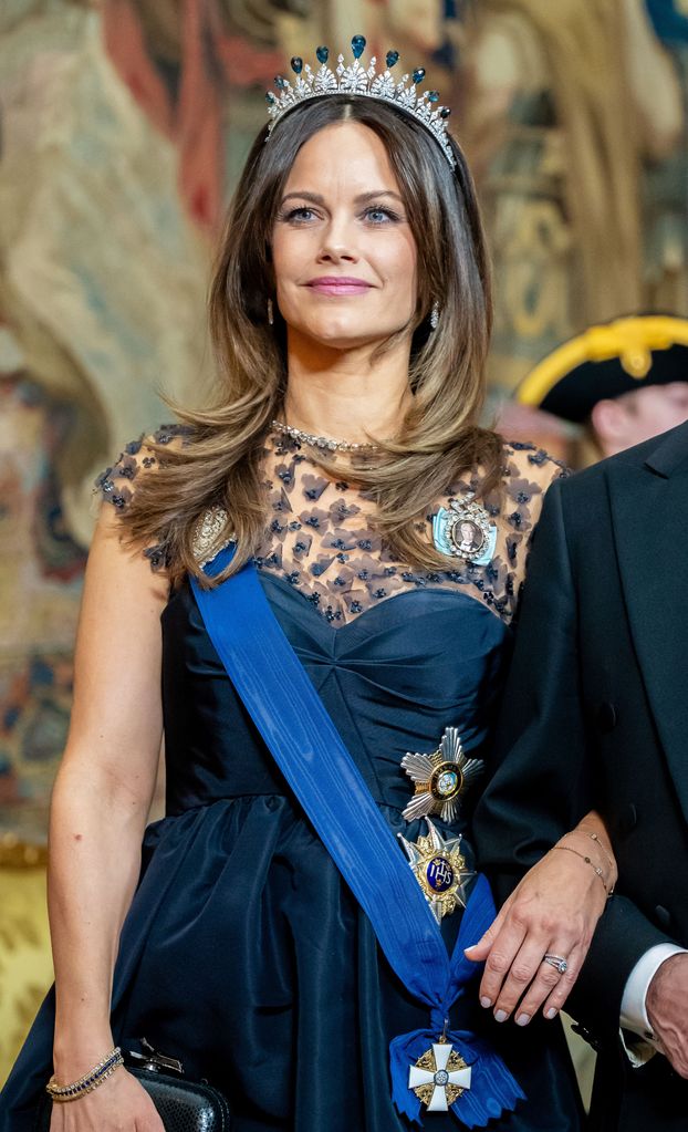 Princess Sofia wearing a tiara