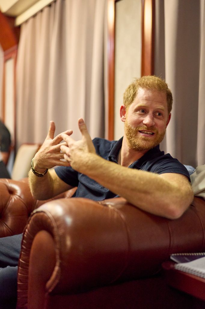 Prince Harry, 40, travelled to Kyiv with a team from his Invictus Games Foundation