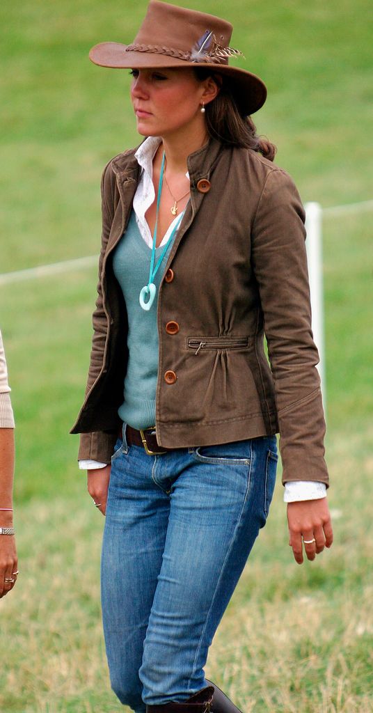 Kate Middleton, girlfriend of Prince William, attends the second day of the Gatcombe Park Festival of British Eventing at Gatcombe Park, on August 6, 2005